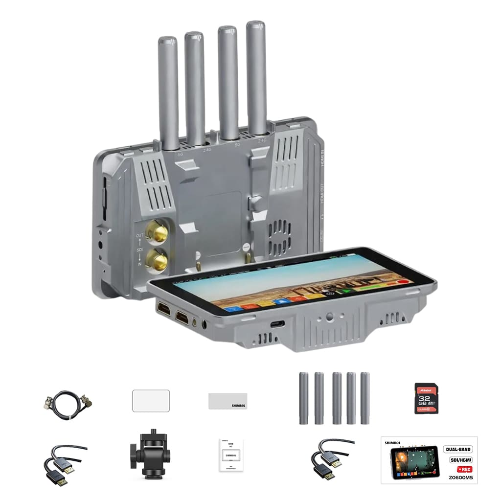 Shimbol ZO600MS - Màn hình phụ 5.5" độ sáng 2000 nits ghi hình không dây